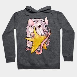 Rat on a Star Hoodie